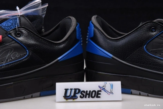 SP Retro O-W Jordan Black Low Blue Air 2 DJ4375-004 DJ4375-004 0522